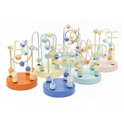 Ξύλινος Λαβύρινθος με Χάντρες Display 6τμχ Classic World