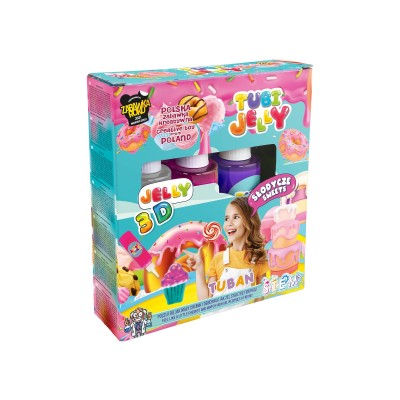 Σετ Tubi Jelly Γλυκά για δημιουργία 3D φιγούρων gel - 3 χρώματα